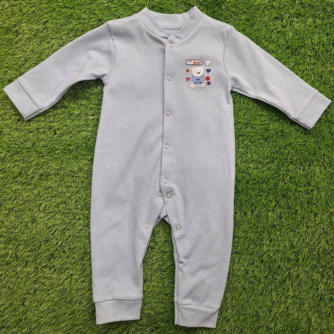 TBS - Pack of 2 Sleep Suits - Vol 02-25 - Blue & Bear
