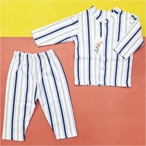 TBS - Night Suit - Vol-01-25 - White - Stripes