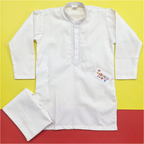 TBS - Kurta Shalwar - Wash N Wear - Off White