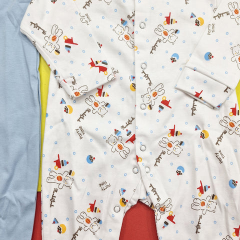 TBS - Pack of 2 Sleep Suits - Vol 02-25 - Blue & Bear