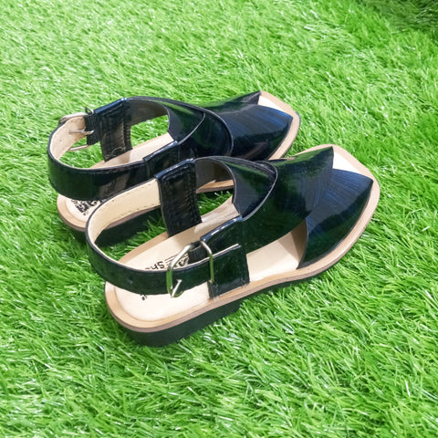 Peshawari Chappal - Navy Blue - 03