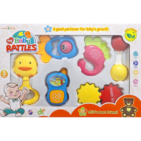 6 Pieces - My Baby - Rattle Set