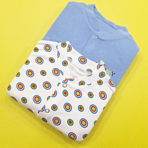 TBS - Pack of 2 - Night Suits - Blue & Circles