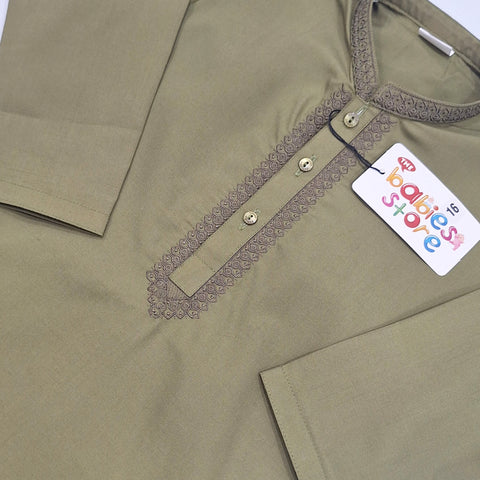 TBS - Kurta Shalwar - Wash N Wear - Green