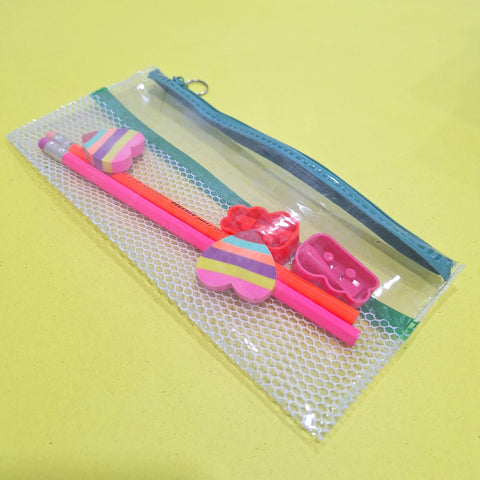 7 Pieces - Pouch Stationery Gift Set - 0001