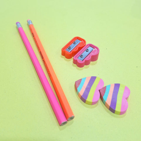 7 Pieces - Pouch Stationery Gift Set - 0001