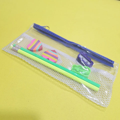 7 Pieces - Pouch Stationery Gift Set - 0001