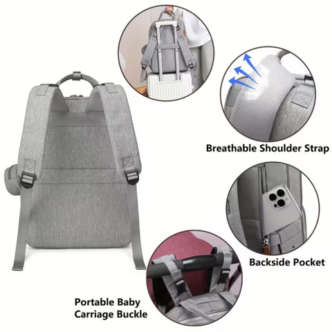 Kabaqoo - Waterproof Diaper Backpack - Pink