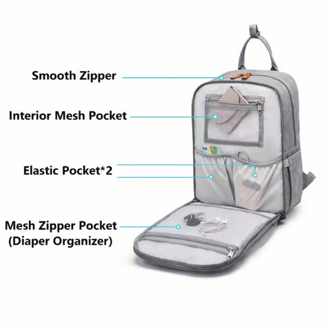 Kabaqoo - Waterproof Diaper Backpack - Pink