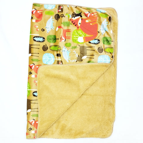 For Baby - Fur Blanket - Brown - Animals