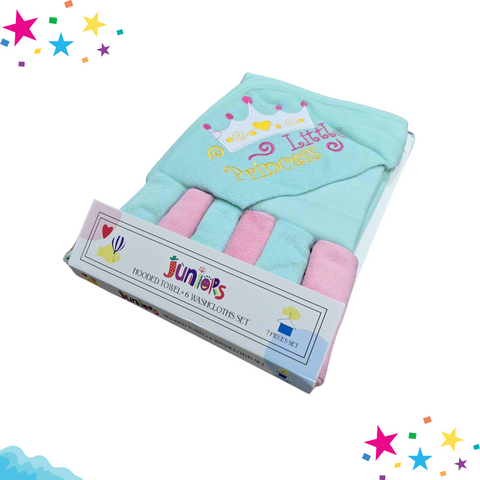 7 Pieces - Junior's - Bath Towel Gift Set