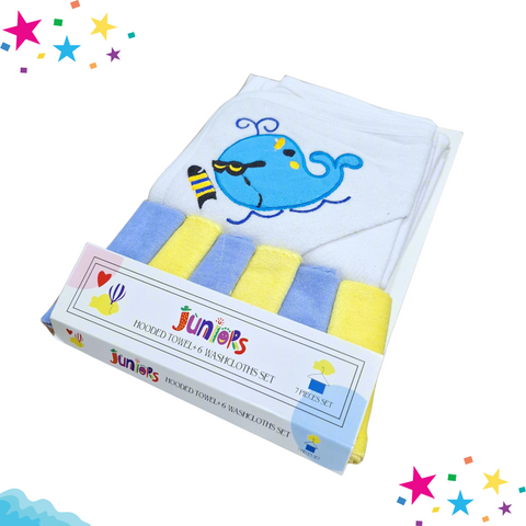 7 Pieces - Junior's - Bath Towel Gift Set