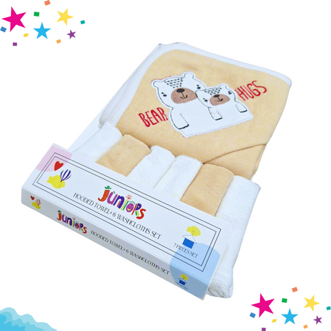 7 Pieces - Junior's - Bath Towel Gift Set