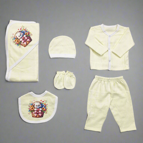 Fleece - 6 Pieces - 3D Character - Starter Set - Yellow - Sow