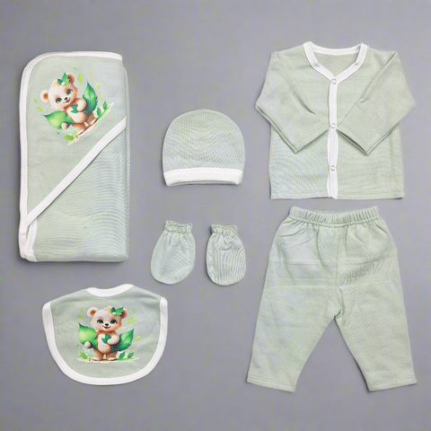 Fleece - 6 Pieces - 3D Character - Starter Set - Green - Sow