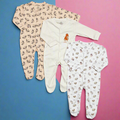 BRL - Pack of 3 - Sleep Suits - Cuddle