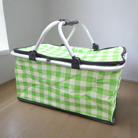 Picnic Basket - Green Boxes
