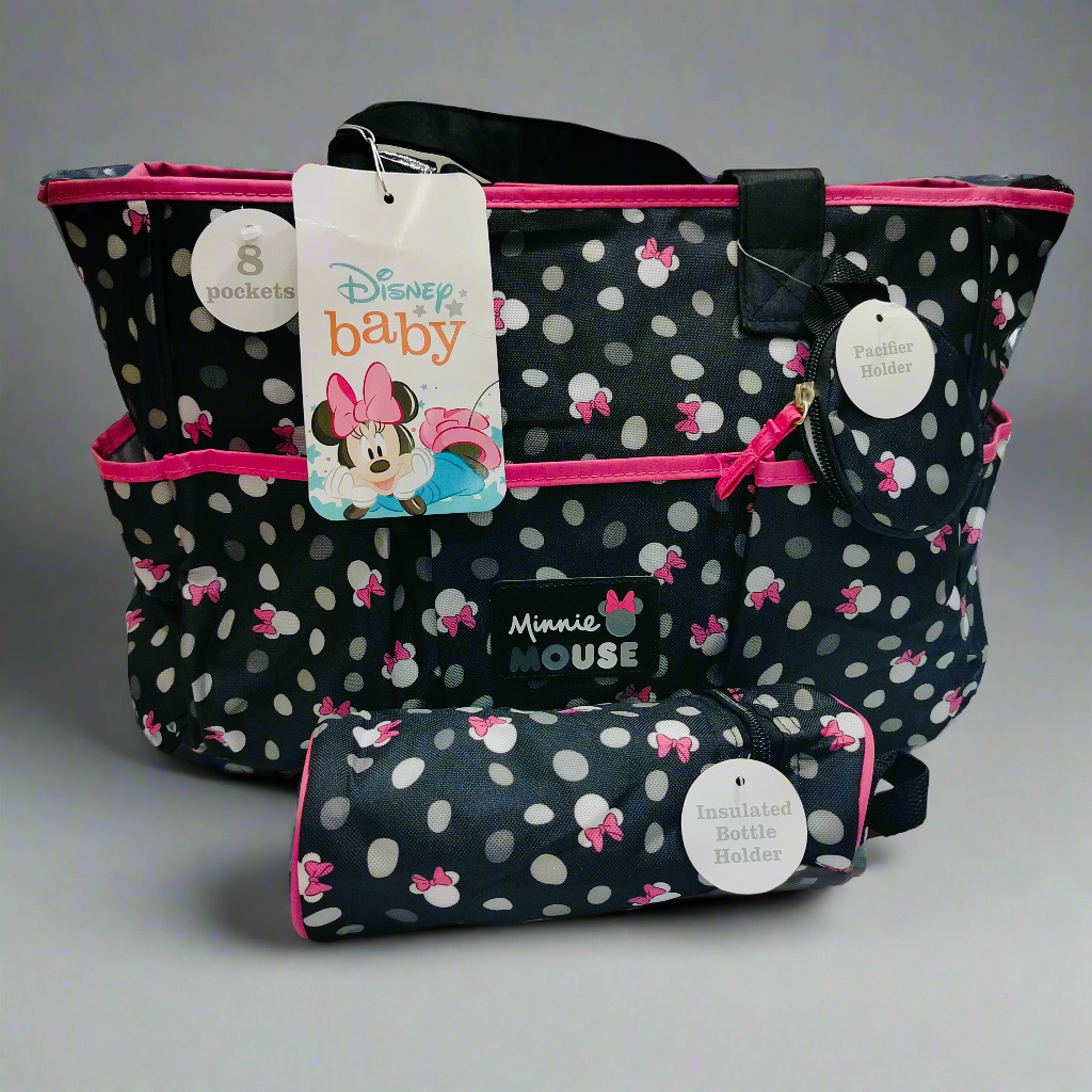 Minnie darf mouse diaper bag pink