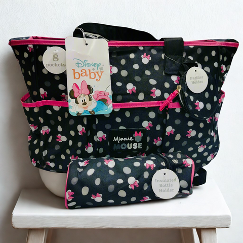 8 Pocket - Minnie Mouse Diaper Bag