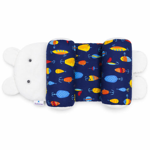 KC - Head Shaping Pillow - Navy - Fish