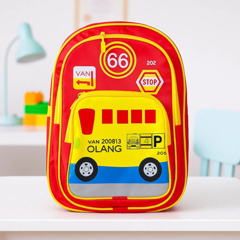 School Bag - Red - Van - DW02