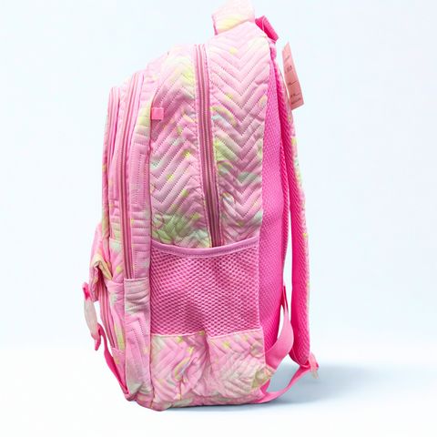 School Bag - Dark Pink - Rainbow - DW17