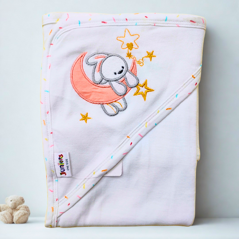Junior's Baby Wrapping Sheet - Stars & Moon