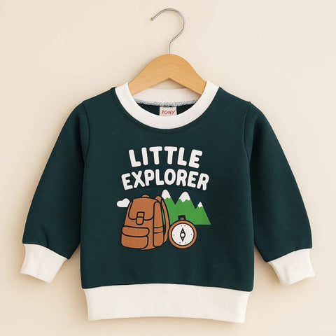 TBS - Sweat Shirt - Dark Green - Time