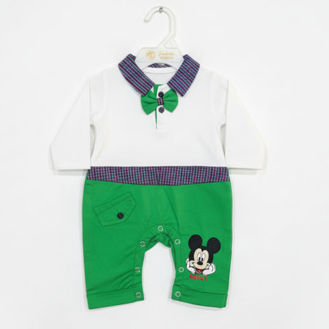GM - Romper - Green - Mickey