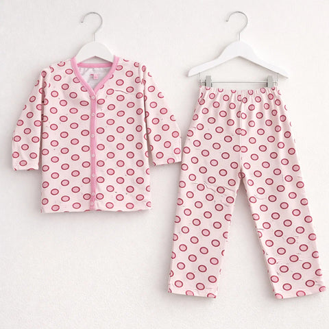 TBS - Cotton Jersey - Night Suit - Pink - Circles - 26