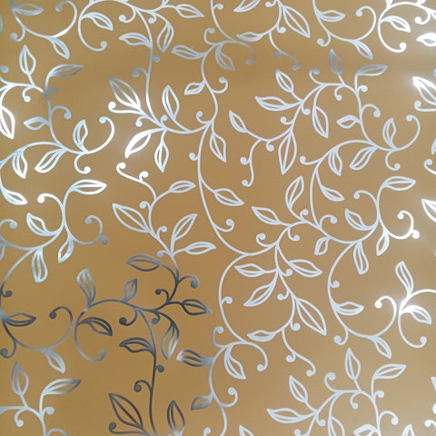 Gift Wrapping Sheet - Golden & Leaves
