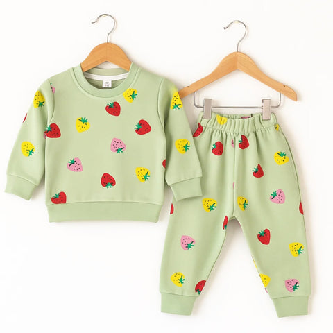 Target - 2 Pieces - Suit Set - Green - Strawberries