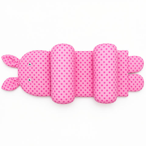 Cotton - Head Shaping Pillow -  Pink - Dots