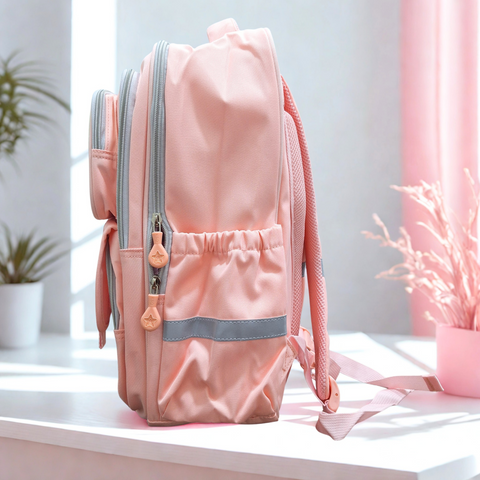 School Bag - Pink - Bear - DW08