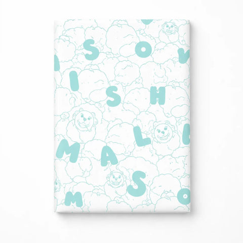 Diaper Changing Mat - White - Cartoons - (36*24 Inches)