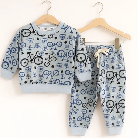 Z Kids - 2 Pieces - Suit Set - Sky Blue - Bicycle