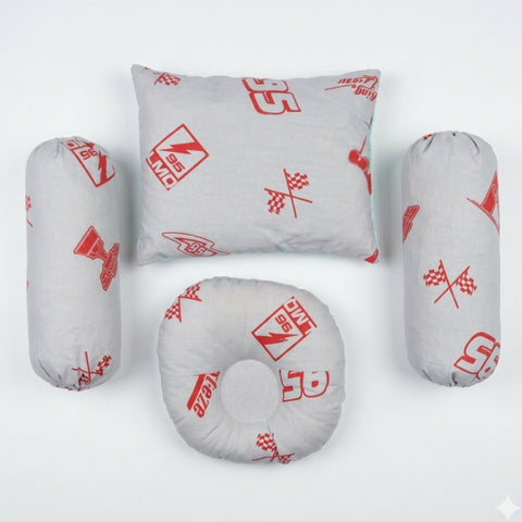 Pack of 4 Pillows - Grey - 95