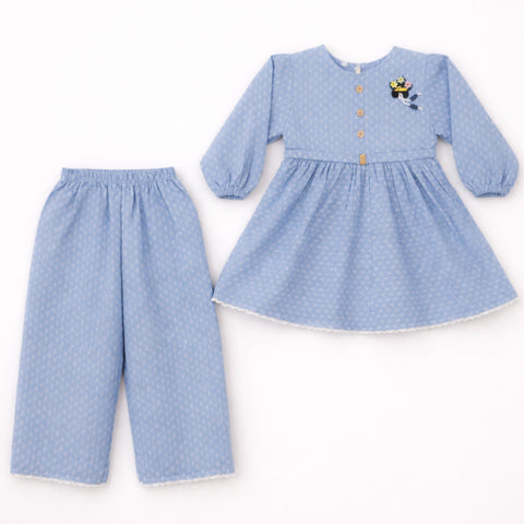 GA - 2 Pieces - Frock Set - Blue - Arrows