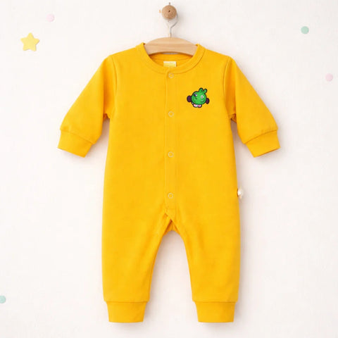 CB - Cotton Interlock - Sleep Suit Without Socks - Yellow - Mario