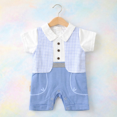 CM - Fashion Romper - Blue - Check