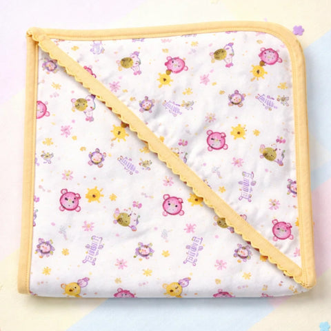 TBA - Cotton Jersey - Wrapping Sheet - Yellow - Forest Friends - 26