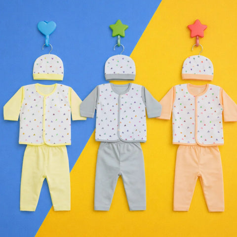 TBS - Corduroy - Newborn Night Suits - PGY - Hearts - 26