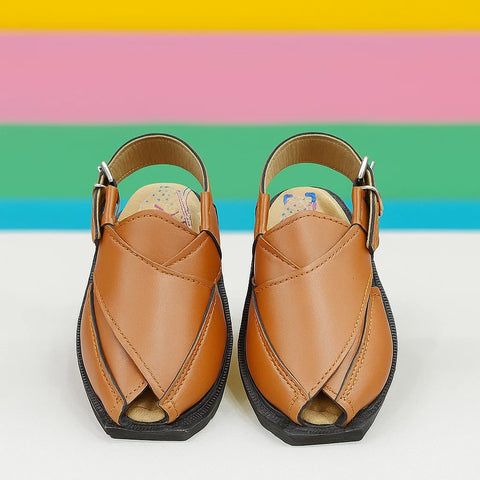 Peshawari Chappal Kaptaan - Mustard