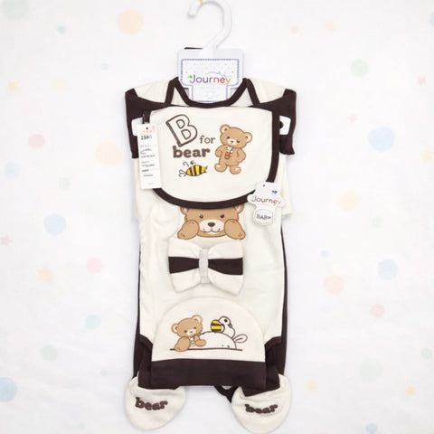 JL - Cotton Interlock - 10 Pieces - For Bear - Starter Set - Dark Brown