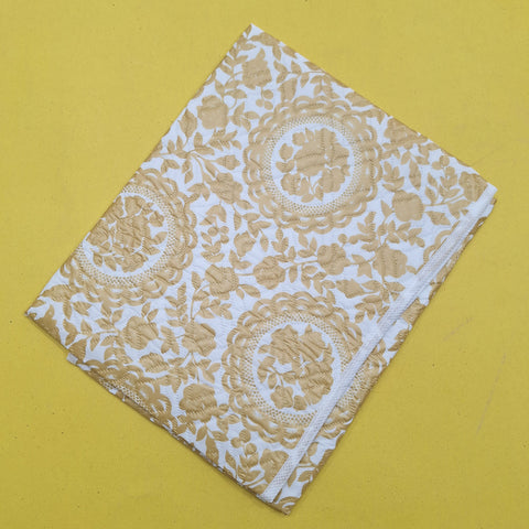 Diaper Changing Sheet - Brown - Flowers & Leaves