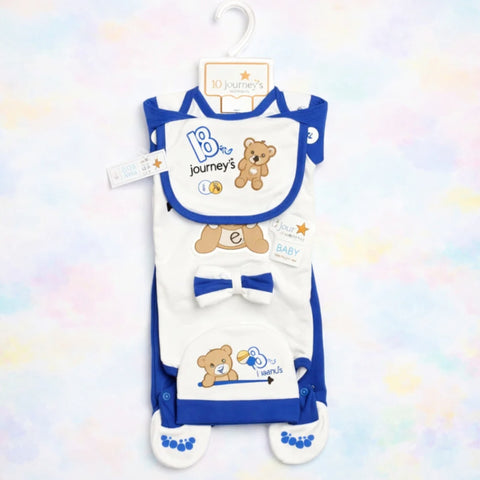 JL - Cotton Interlock - 10 Pieces - For Bear - Starter Set - Blue