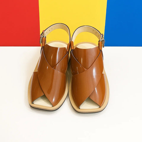 Peshawari Chappal - Mustard - 04