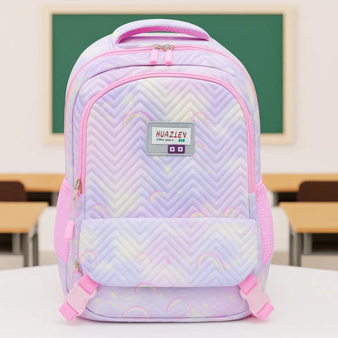 School Bag - Purple - Rainbow - DW17