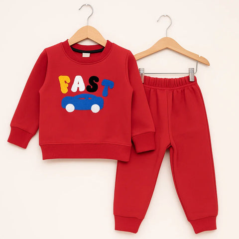 Wow - 2 Pieces - Suit Set - Red - Fast