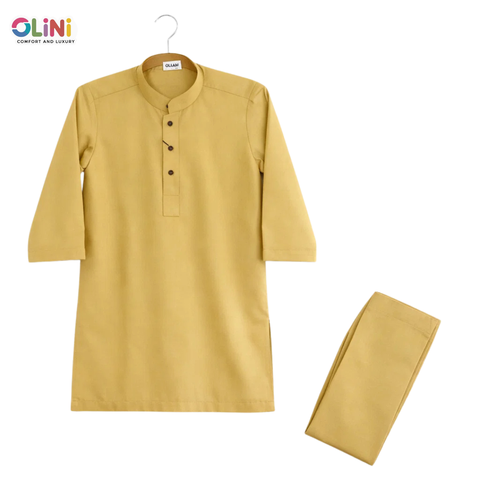 OLINI - Wash N Wear - Kurta Shalwar - Caramel